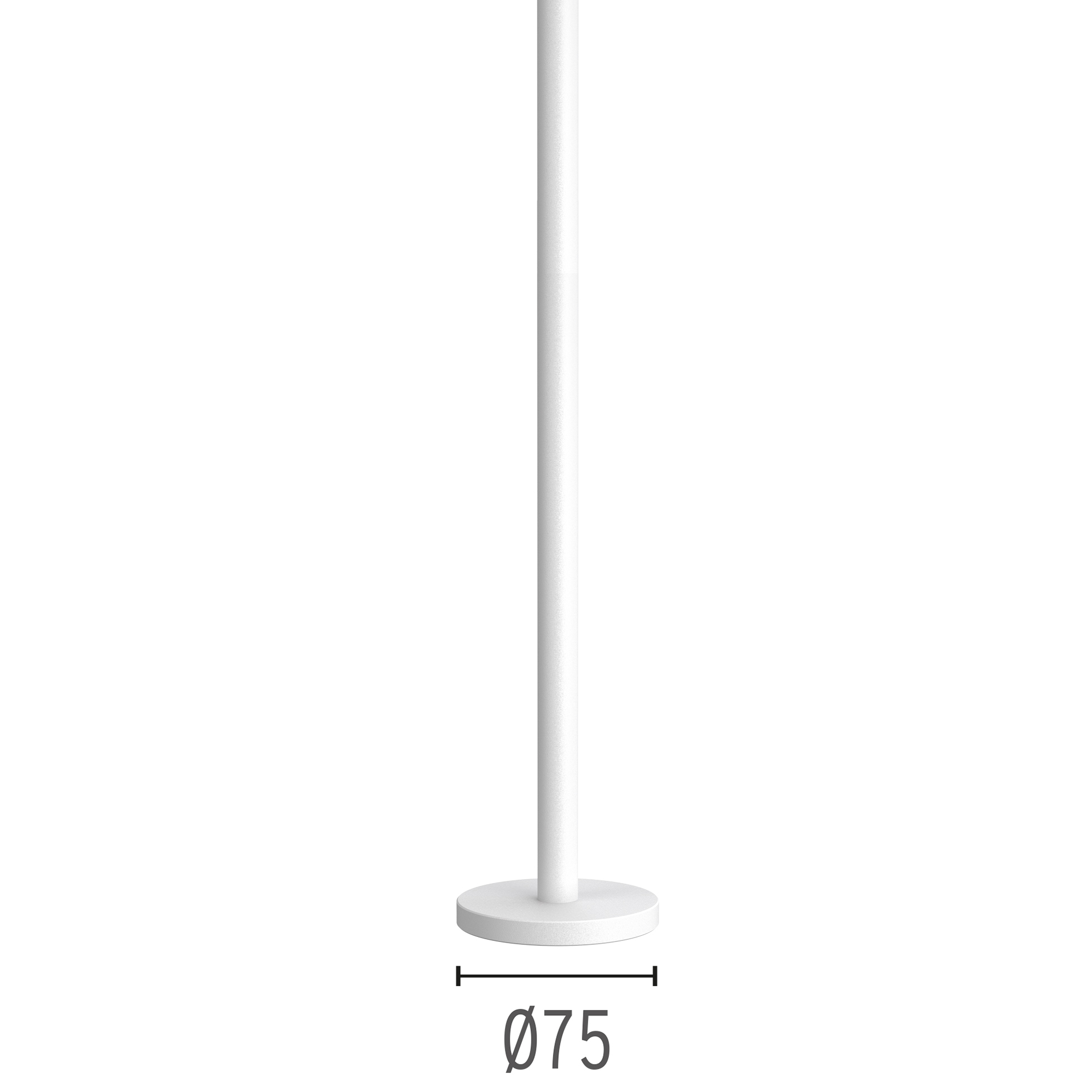 Pole with base H 900 mm White F004Z030001 accessory Flos
